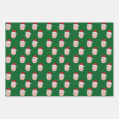 Custom Santa Claus Gift Wrap, Gesicht Geschenkpapier Set (Vorderseite 2)