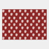 Custom Santa Claus Gift Wrap, Gesicht Geschenkpapier Set (Vorderseite)