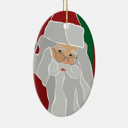 Custom Santa Claus Keramik Ornament (Rechts)