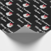 Custom Santa Claus Name Gift Wrap Geschenkpapier (Ecke)