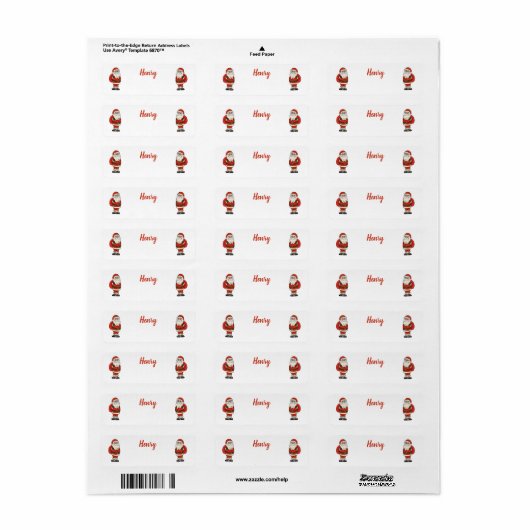 Custom Santa Claus Weihnachts Flip Flops (Vorne)