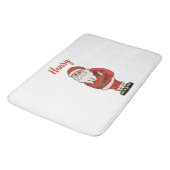 Custom Santa Claus Weihnachts Flip Flops Badematte (Schrägansicht)