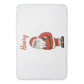 Custom Santa Claus Weihnachts Flip Flops Badematte (Vorderseite Vertikal)