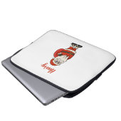 Custom Santa Claus Weihnachts Flip Flops Laptopschutzhülle (Vorne Knopf)