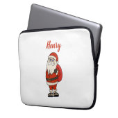Custom Santa Claus Weihnachts Flip Flops Laptopschutzhülle (Vorderseite Links)