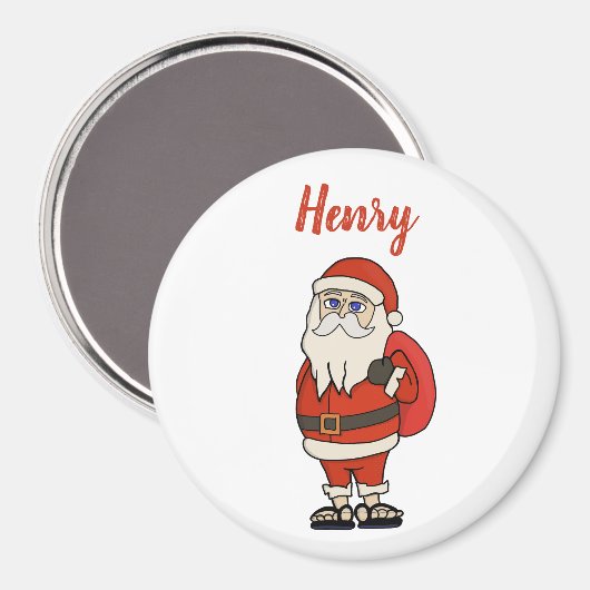 Custom Santa Claus Weihnachts Flip Flops Magnet (Vorderseite/Rückseite)