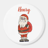 Custom Santa Claus Weihnachts Flip Flops Magnet (Vorne)