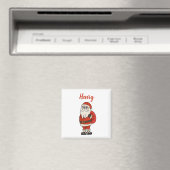 Custom Santa Claus Weihnachts Flip Flops Magnet (In Situ (Geschirrspüler))
