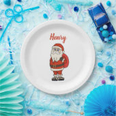 Custom Santa Claus Weihnachts Flip Flops Pappteller (Party)