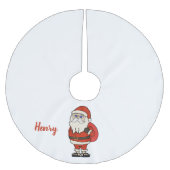 Custom Santa Claus Weihnachts Flip Flops Polyester Weihnachtsbaumdecke (Vorderseite)