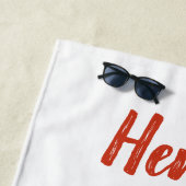 Custom Santa Claus Weihnachts Flip Flops Strandtuch (Beispiel)