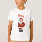 Custom Santa Claus Weihnachts Flip Flops T-Shirt (Vorderseite)