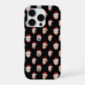 Custom Santa Face iPhone X|11|12|13|14|15|16 Case Hülle (Rückseite)