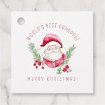 Custom Santa Geschenk Tag DIY Feiertage Weihnachts