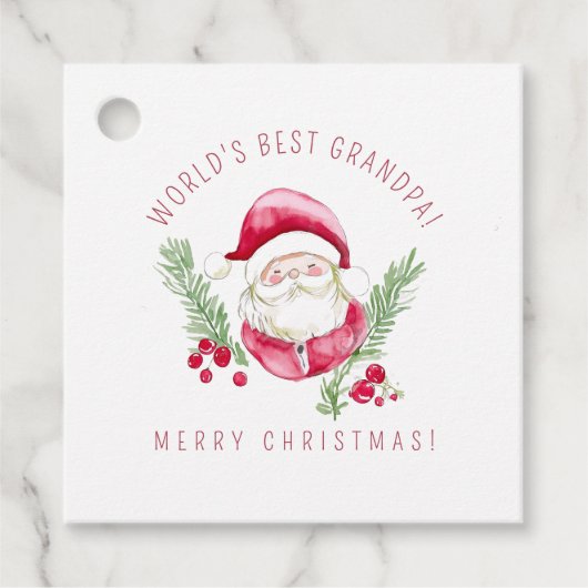 Custom Santa Geschenk Tag DIY Feiertage Weihnachts Geschenkanhänger (Vorderseite)