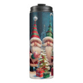 Custom Santa Gnome Holiday Tumblr – Festive Gift Thermosbecher (Vorderseite)