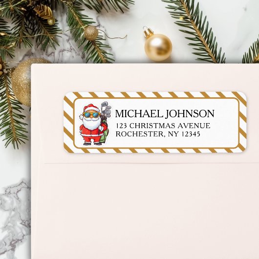 Custom Santa Golf Christmas - Funny Holiday Adress