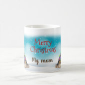 Custom Santa Hat Merry Christmas Havanese Lover Kaffeetasse (Mittel)