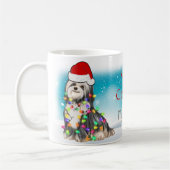 Custom Santa Hat Merry Christmas Havanese Lover Kaffeetasse (Links)
