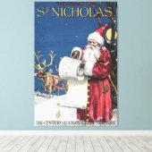 CUSTOM SANTA LEINWAND WRAP 1914 ST NICHOLAS COVERA (Insitu (Holzboden))