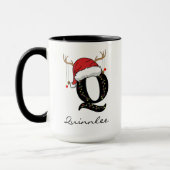 Custom Santa Monogram Coffee Mug for Coworkers Tasse (Links)