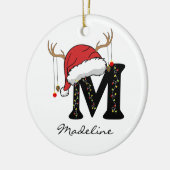 Custom Santa Monogram Ornament for Teachers (Links)
