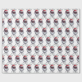  Custom Santa Name Gift Wrap, From Santa Claus  Geschenkpapier (Flach)