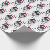  Custom Santa Name Gift Wrap, From Santa Claus  Geschenkpapier (Ecke)