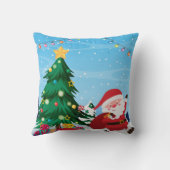 Custom Santa Name Kids Pillow Kissen (Rückseite)