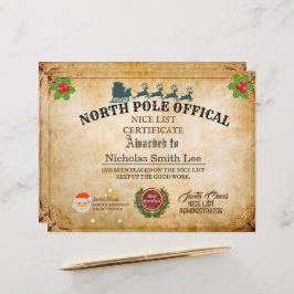 Custom Santa Officers Nice List Weihnachtsfest