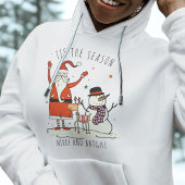 Custom Santa Snowman Star Hygge Weihnachtsbaum Hoodie