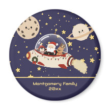 Custom Santa Spaceship Christmas