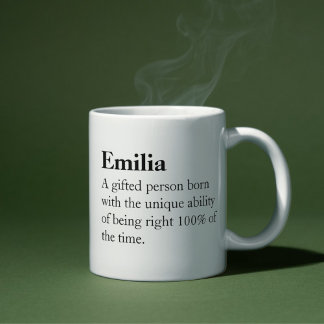 Custom Sarcastic Definition Coffee Tasse for Women
