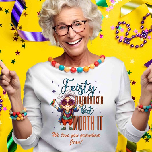 Custom Sassy Oma Granny Sentiment Name T-Shirt