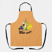 Custom Sassy "Wine Not" Wine Pun, Quotes Redewendu Schürze (Vorderseite)