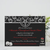 Custom Satanic Wedding Einladungen (Stehend Vorderseite)