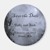 Custom Save the Date Blue Halloween Sky Magnet (Vorne)