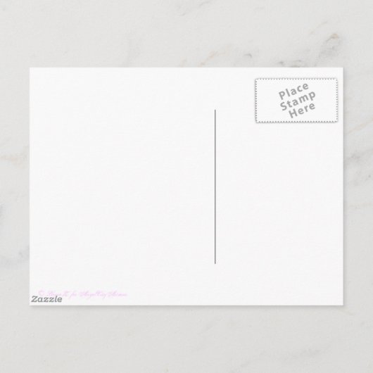 Custom Save the Date Cinderella Slipper auf rosa Ankündigungspostkarte (Rückseite)