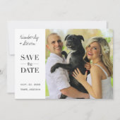 Custom Save the Date Hochzeit Einladungen mit Foto (Vorderseite)