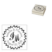 Custom Save the Date Wedber Briefmarke rund Gummistempel (Stempel)