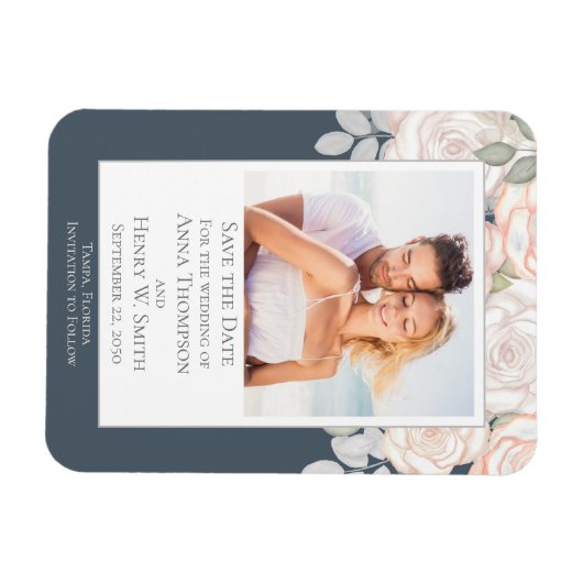 Custom Save the Date Wedding Foto Magnet (Horizontal)