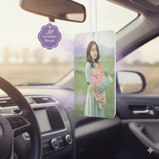 Custom Scented Freshener with Your Photo Autolufterfrischer