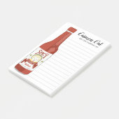 CUSTOM scharfe Warme Sauce Einkaufsliste Post-it Klebezettel (angewinkelt)