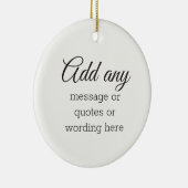 CUSTOM Schlicht Elegante White Keramik Ornament (Rechts)