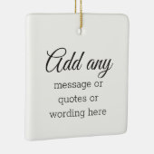 CUSTOM Schlicht Elegante White Keramikornament (Rechts)