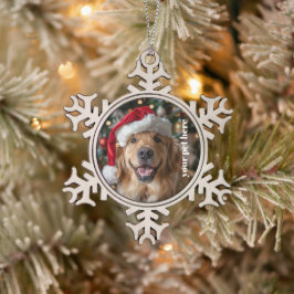 Custom Schneeflocken Zinn-Ornament