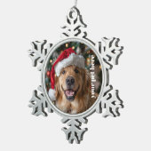 Custom Schneeflocken Zinn-Ornament (Rechts)