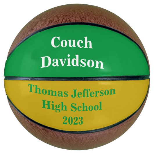 Custom School Basketball Coach Awards (Vorderseite)