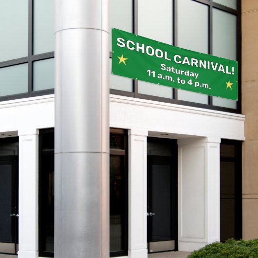 Custom School Carnival Banner (Äußeres Gebäude)