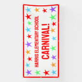 Custom School Carnival Banner (Vertikal)